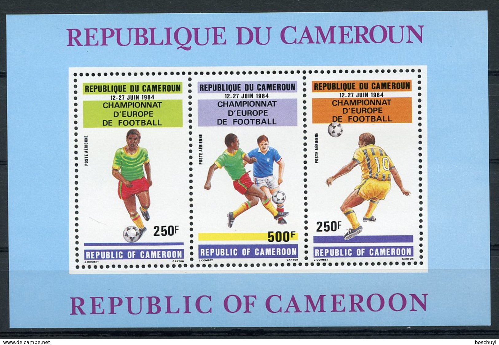 Cameroun, 1984, European Soccer Championships, Football, MNH, Michel Block 23 - Cameroon (1960-...)