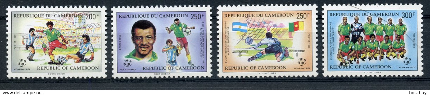 Cameroun, 1990, Soccer World Cup Italy, Football, MNH, Michel 1160-1163 - Cameroon (1960-...)