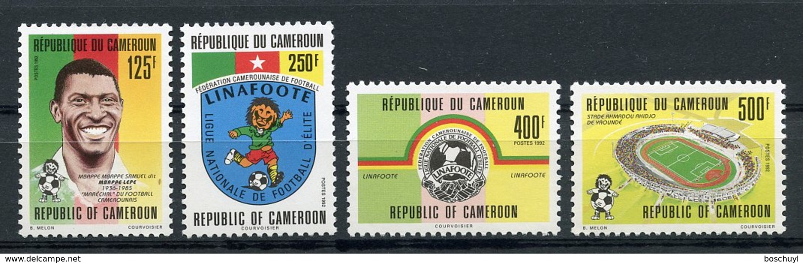 Cameroun, 1992, Soccer, Football, Sports, MNH, Michel 1188-1191 - Kameroen (1960-...)