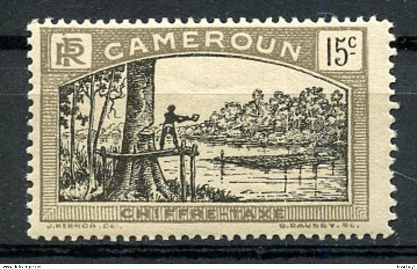 Cameroun, 1925, Lumberjack, Postage Due, 15 C., MNH, Michel 5 - Autres & Non Classés