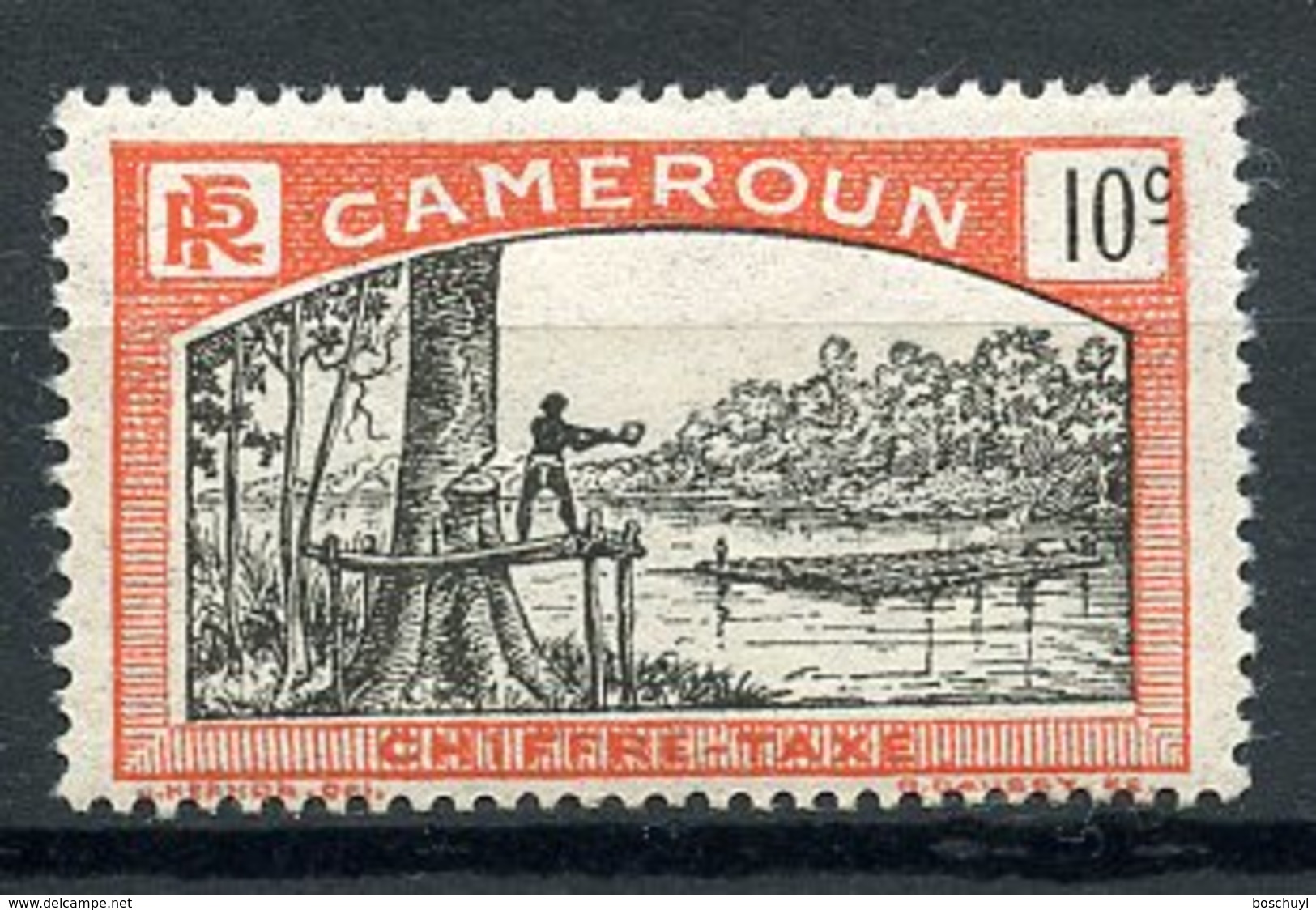 Cameroun, 1925, Lumberjack, Postage Due, 10 C., MNH, Michel 4 - Altri & Non Classificati