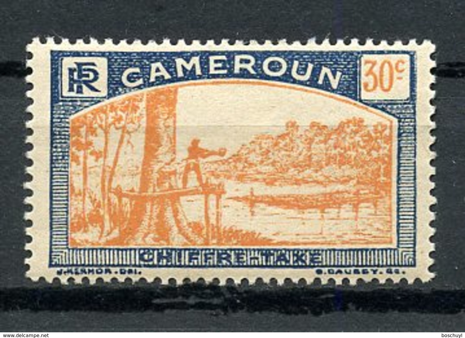 Cameroun, 1925, Lumberjack, Postage Due, 30 C., MNH, Michel 8 - Other & Unclassified