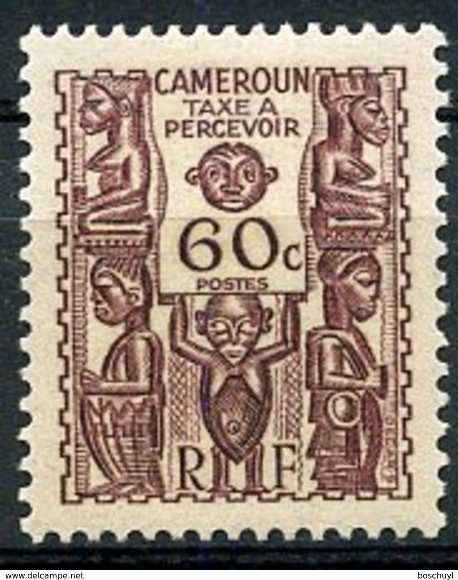 Cameroun, 1939, Postage Due, 60 C., MNH, Michel 20 - Andere & Zonder Classificatie