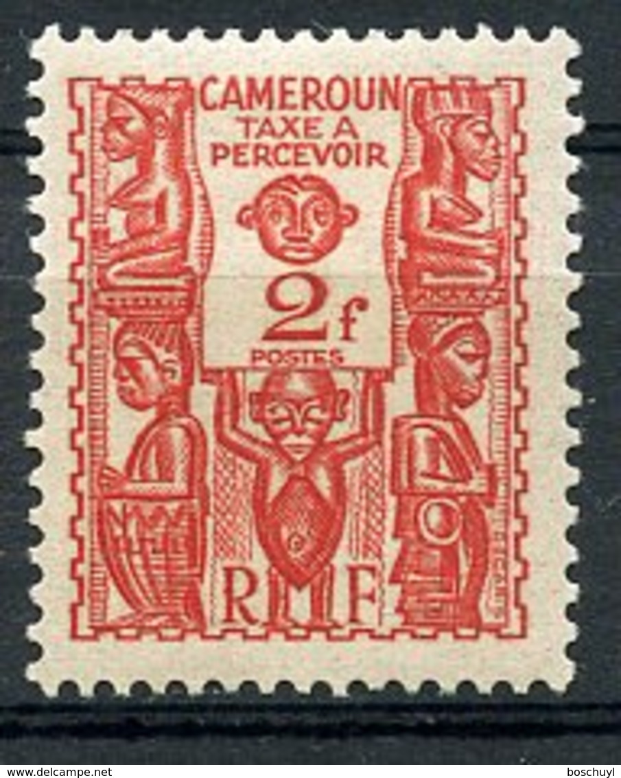 Cameroun, 1939, Postage Due, 2 Fr., MNH, Michel 22 - Autres & Non Classés