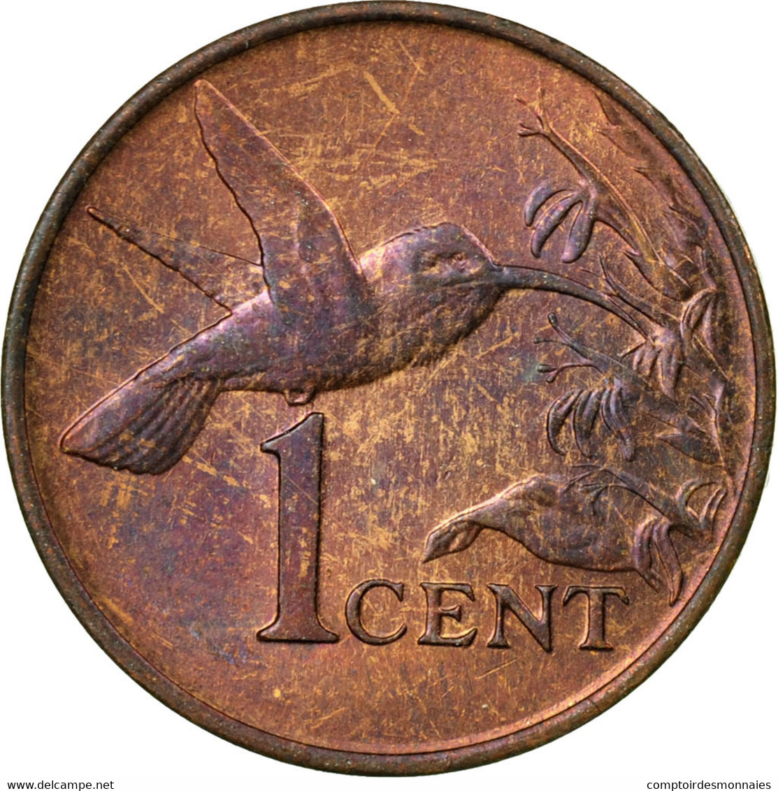 Monnaie, TRINIDAD & TOBAGO, Cent, 1979, Franklin Mint, TTB, Bronze, KM:29 - Trinité & Tobago