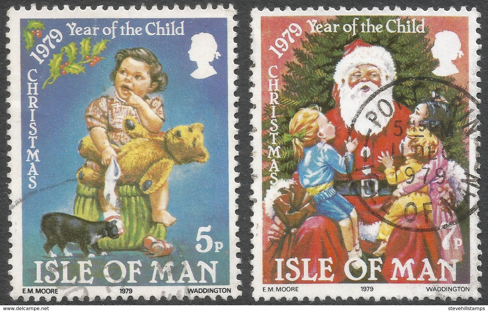 Isle Of Man. 1979 Christmas. Used Complete Set. SG 163-164 - Isle Of Man