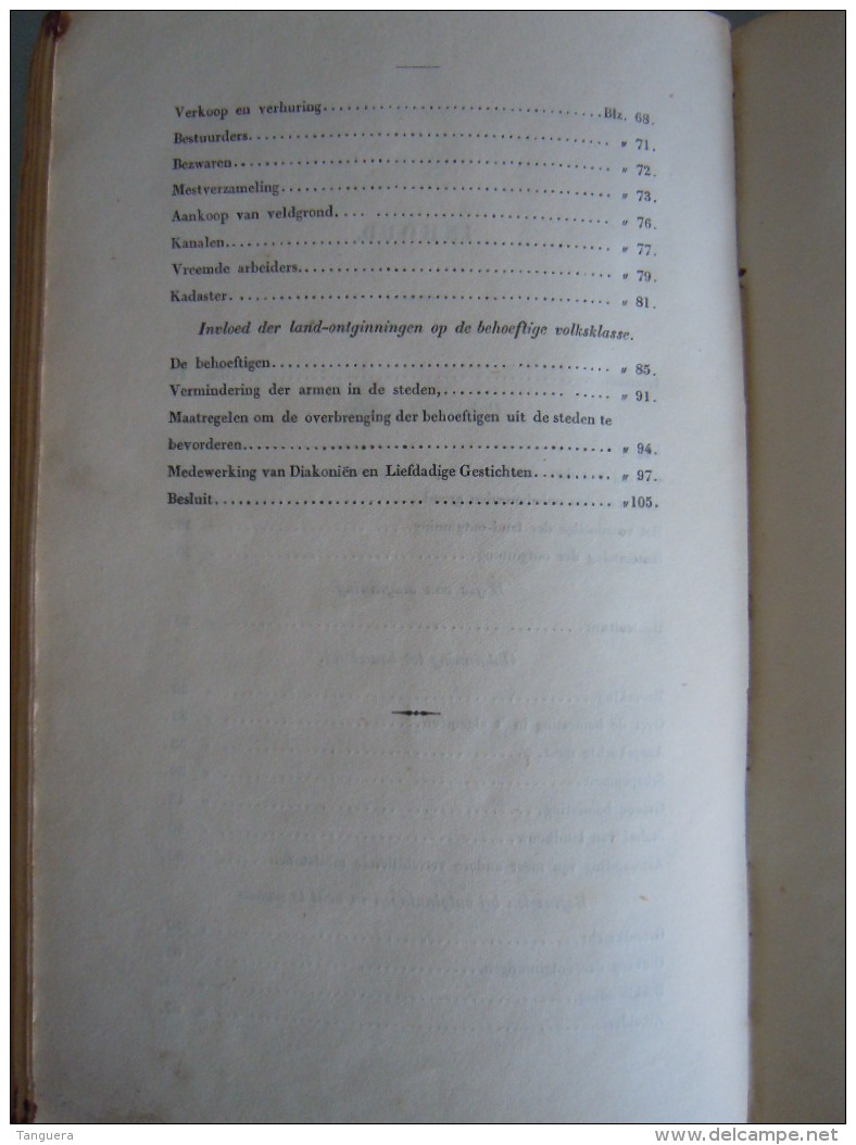 Land-ontginning, Een Middel Tot Wering Der Armoede Uitgegeven Door De Maatschappij: Tot Nut Van 't Algemeen 1850 Leiden - Anciens