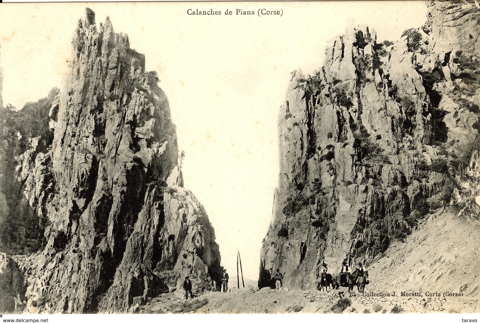 CORSE -  Cavaliers Dans Les Calanches De PIANA - Précurseur J. Moretti - Sonstige & Ohne Zuordnung