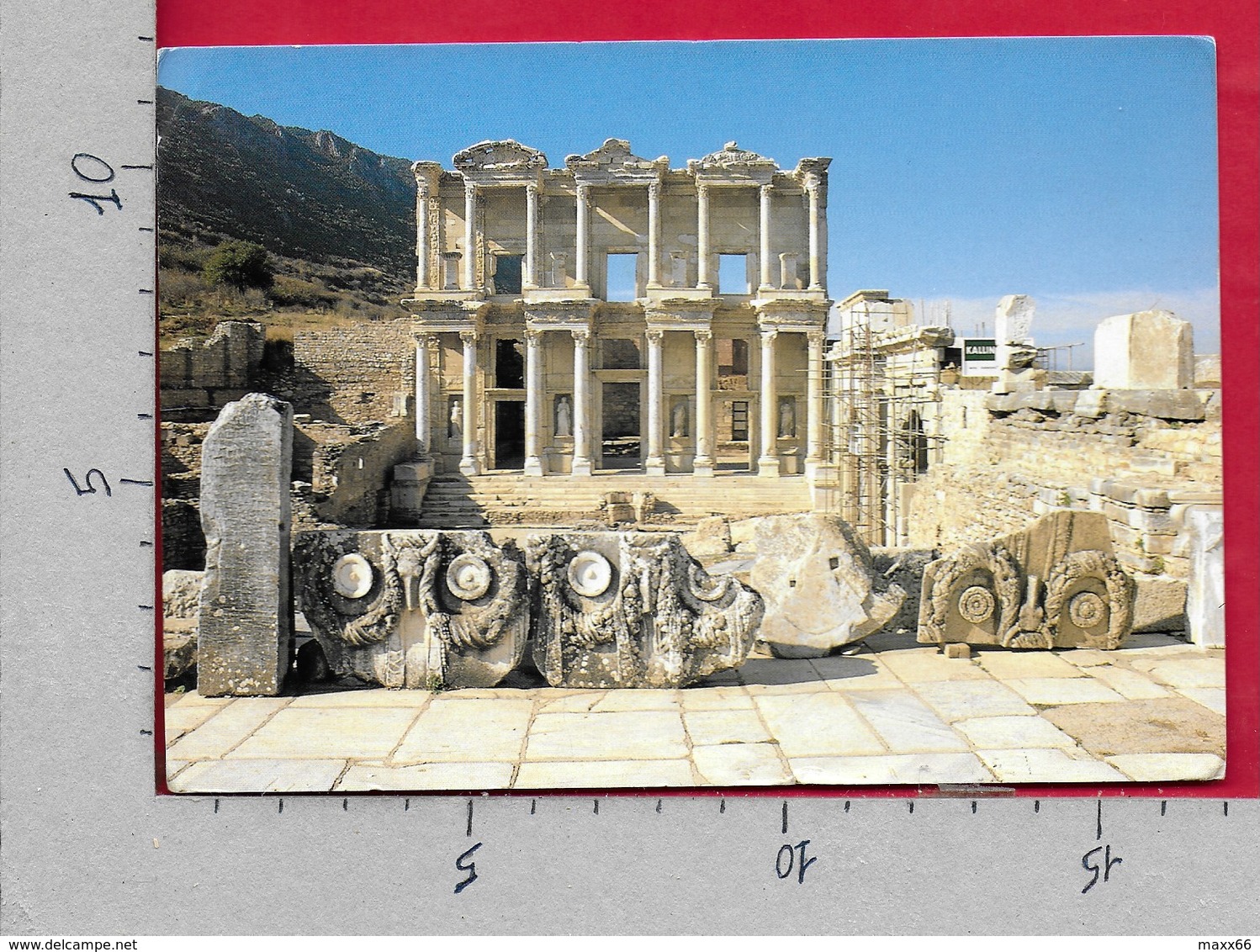 CARTOLINA VG TURCHIA - EFES - IZMIR - The Library Of Celsus - 11 X 16 - ANN. 1997 - Turchia