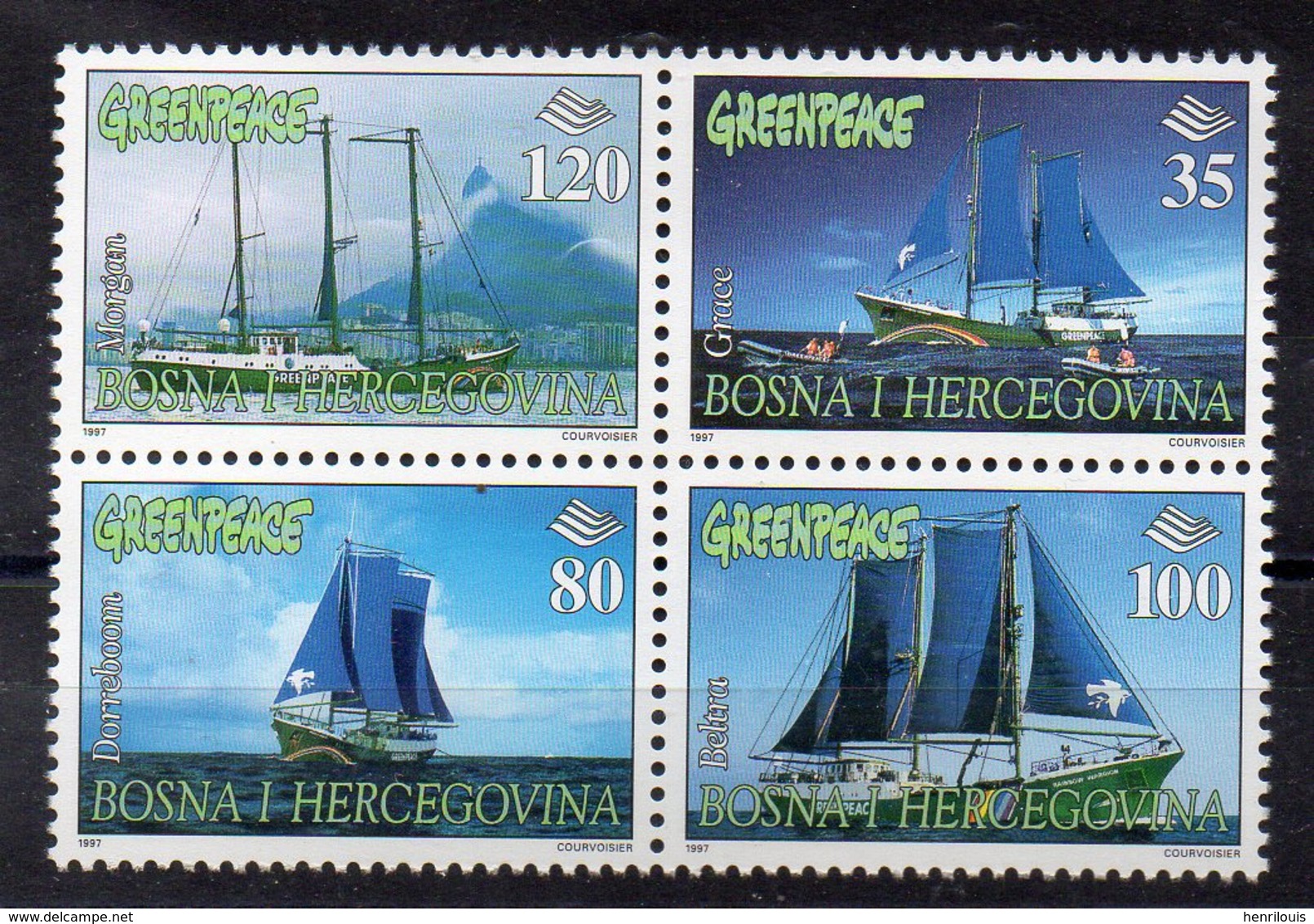 BOSNIE HEREGOVINE  Timbres Neufs ** De 1997   ( Ref 5751 ) Geenpeace - Bosnie-Herzegovine