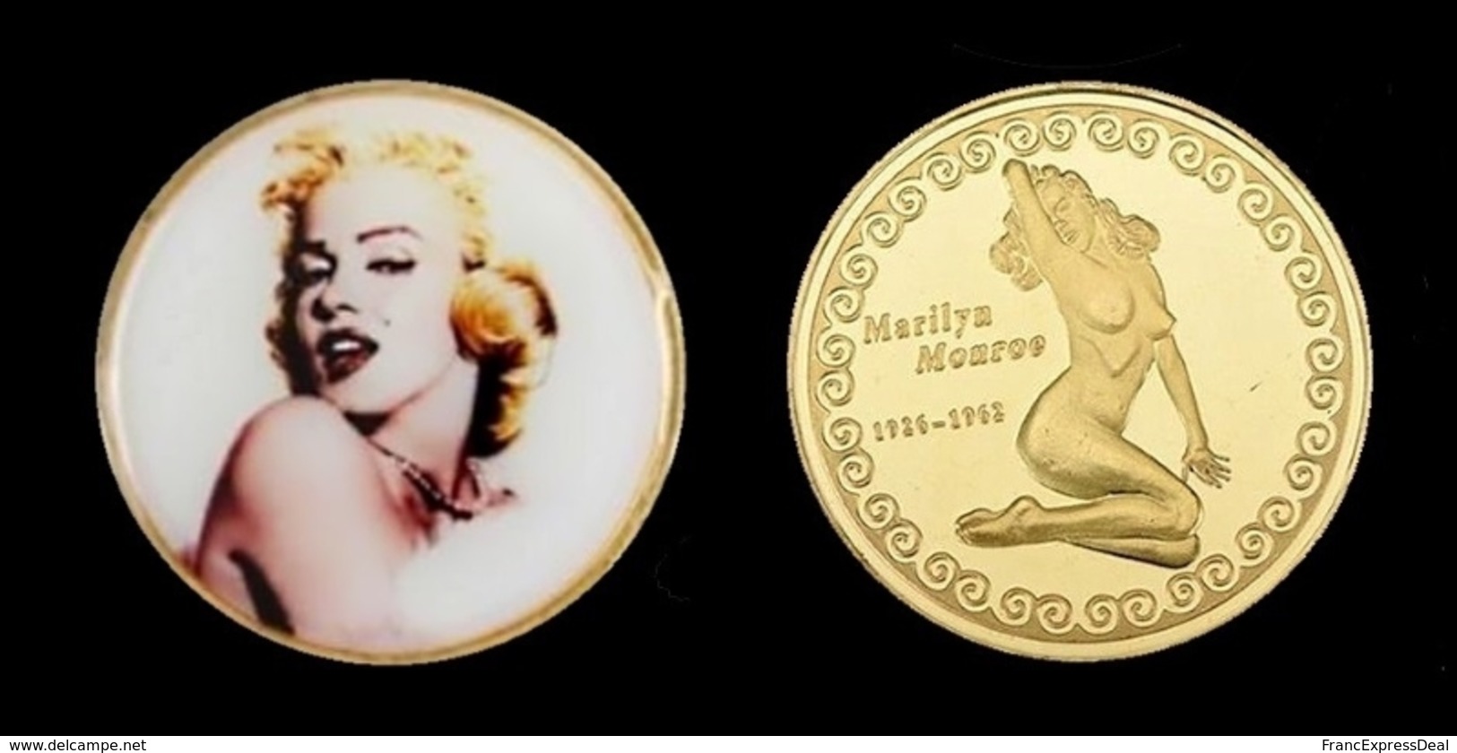 1 Pièce Plaquée OR ( GOLD Plated Coin ) - Marilyn Monroe ( Ref 2 ) - Autres & Non Classés