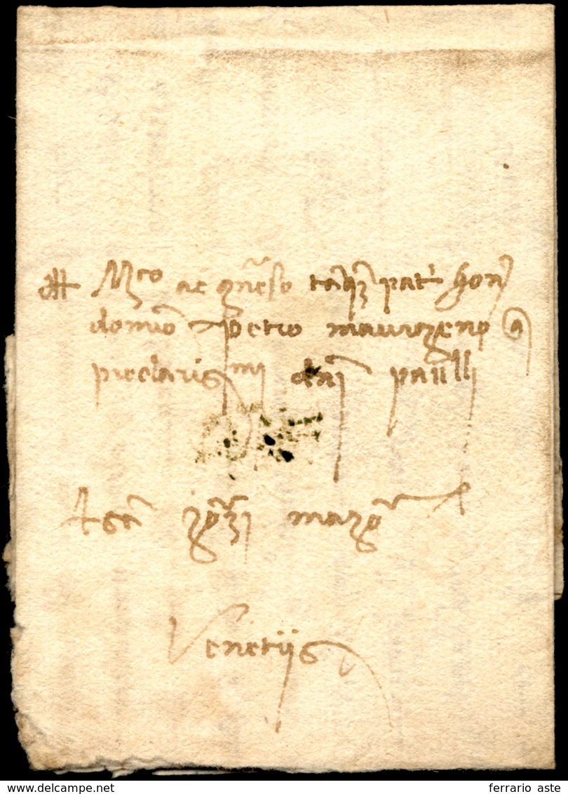 1479 - Lettera Completa Di Testo Da Padova 31/3/1479 A Venezia. ... - 1. ...-1850 Vorphilatelie
