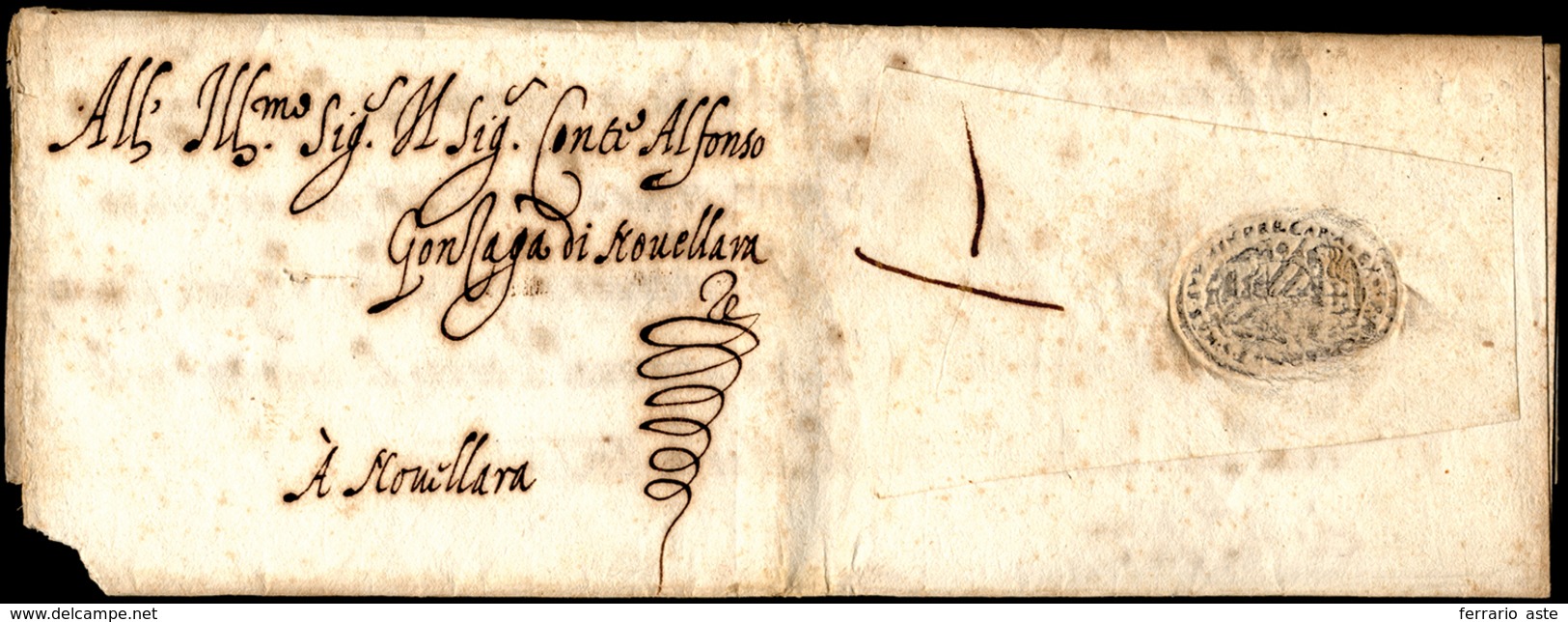 1584 - Lettera Completa Di Testo Da Roma 27/3/1584 Al Conte Alfonso Gonzaga Di Novellara, Con Bel Si... - 1. ...-1850 Prephilately