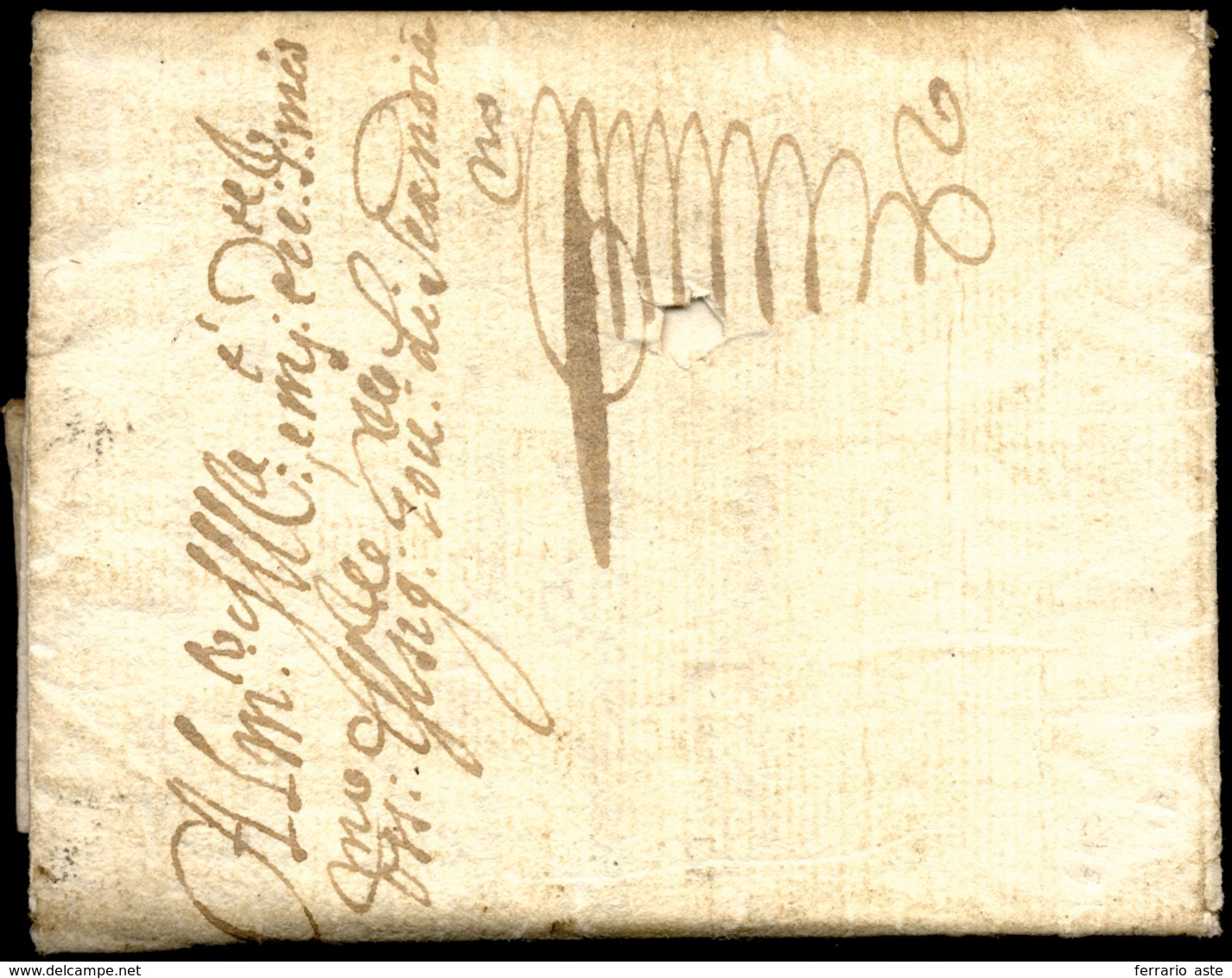 1643 - Lettera Completa Di Testo Da Modena A Scandiano. ... - ...-1850 Préphilatélie