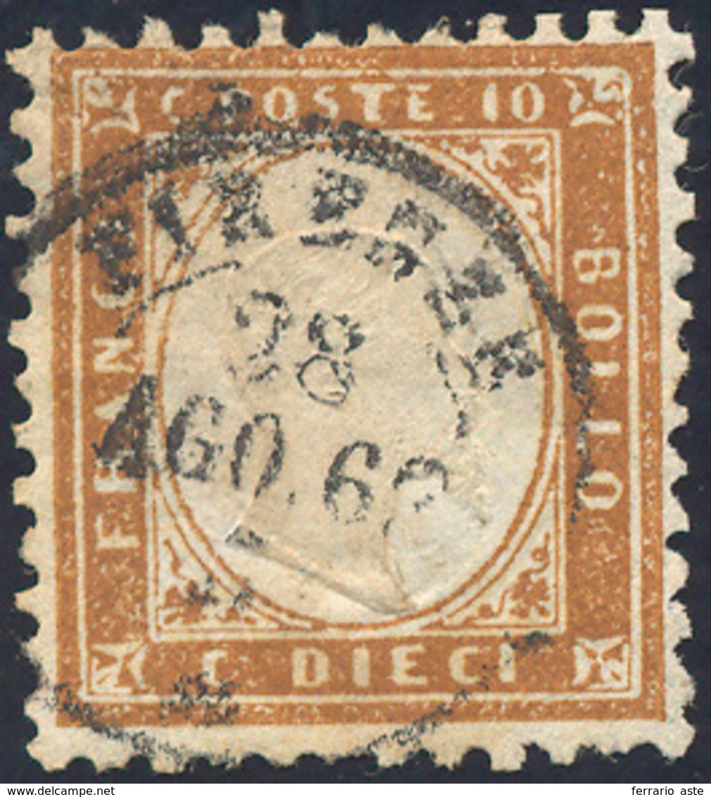 1862 - 10 Cent. Bruno (1c), Perfetto, Usato. Ferrario. ... - Andere & Zonder Classificatie