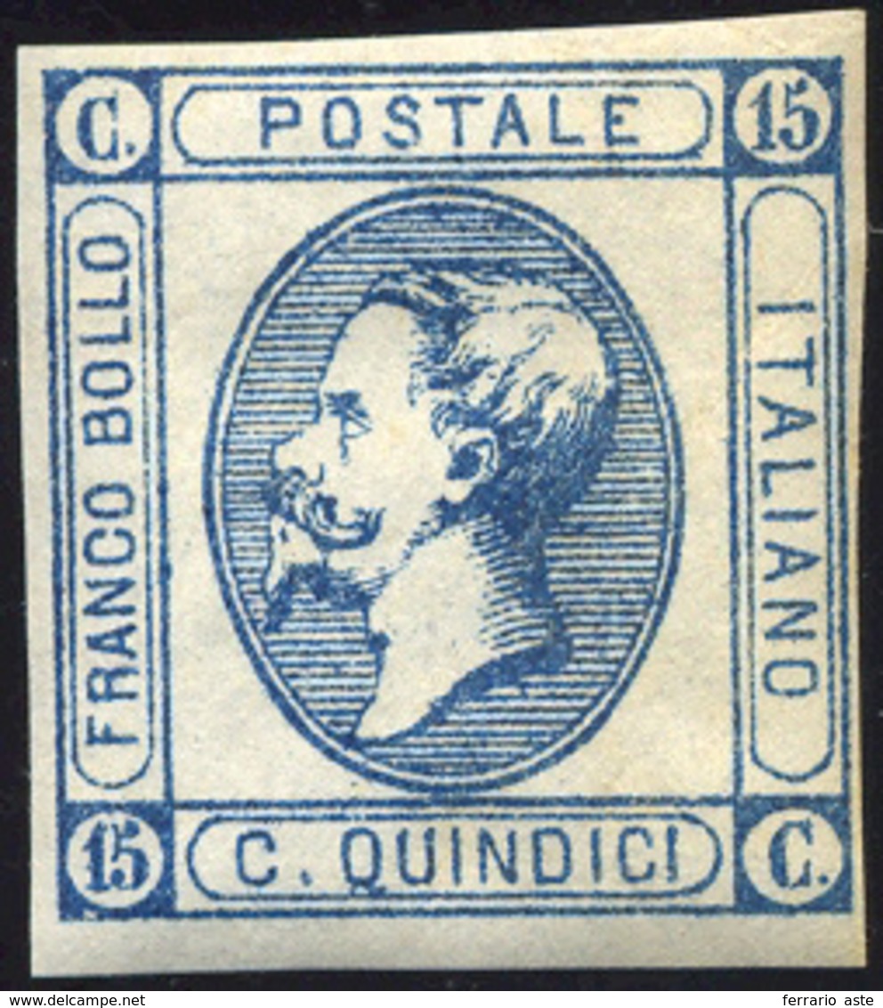 1863 - 15 Cent. Litografico, I Tipo (12), Gomma Integra, Perfetto. A.Diena. ... - Andere & Zonder Classificatie