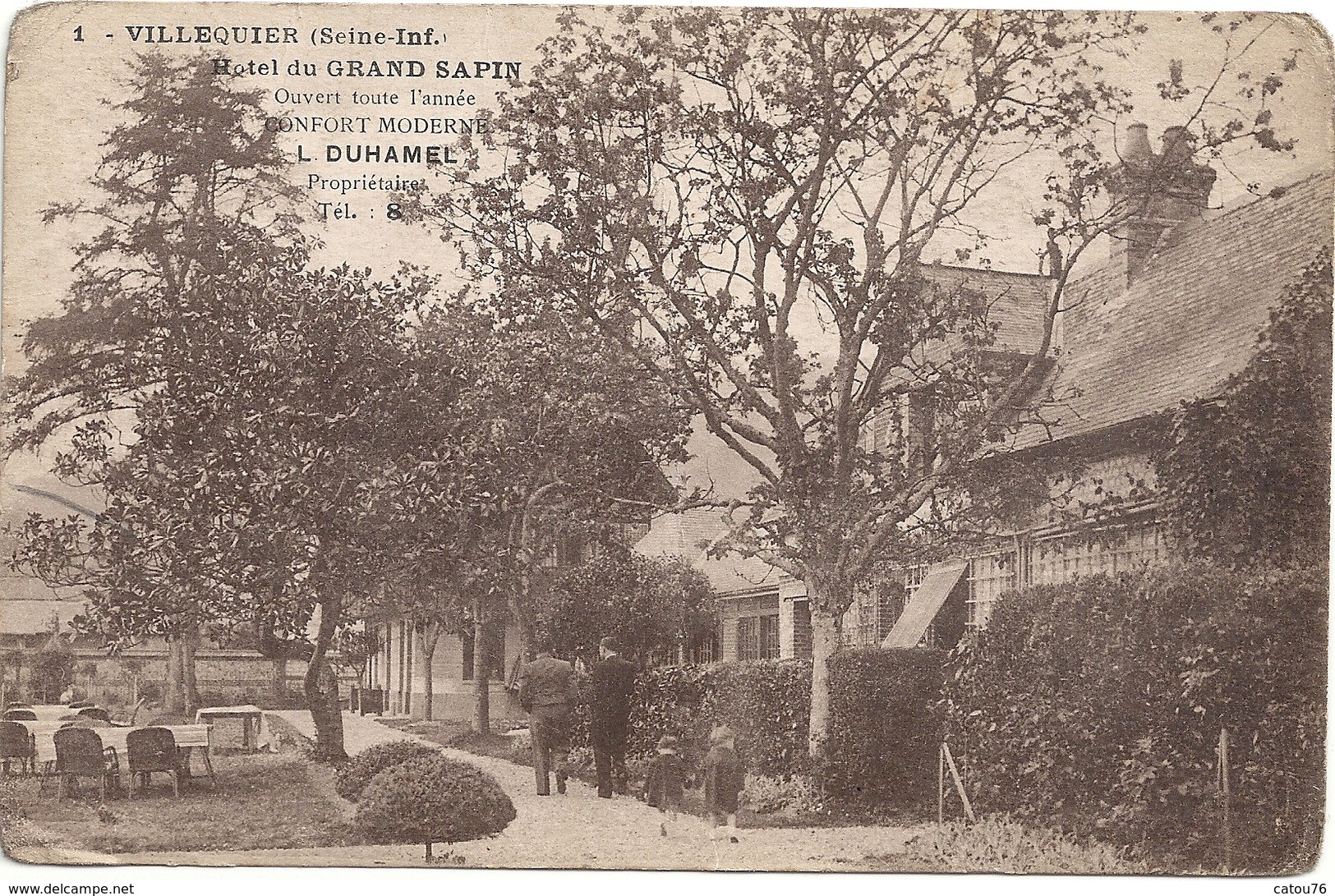 76 Villequier Hotel Du Grand Sapin L.DUHAMEL Propriètaire - Villequier