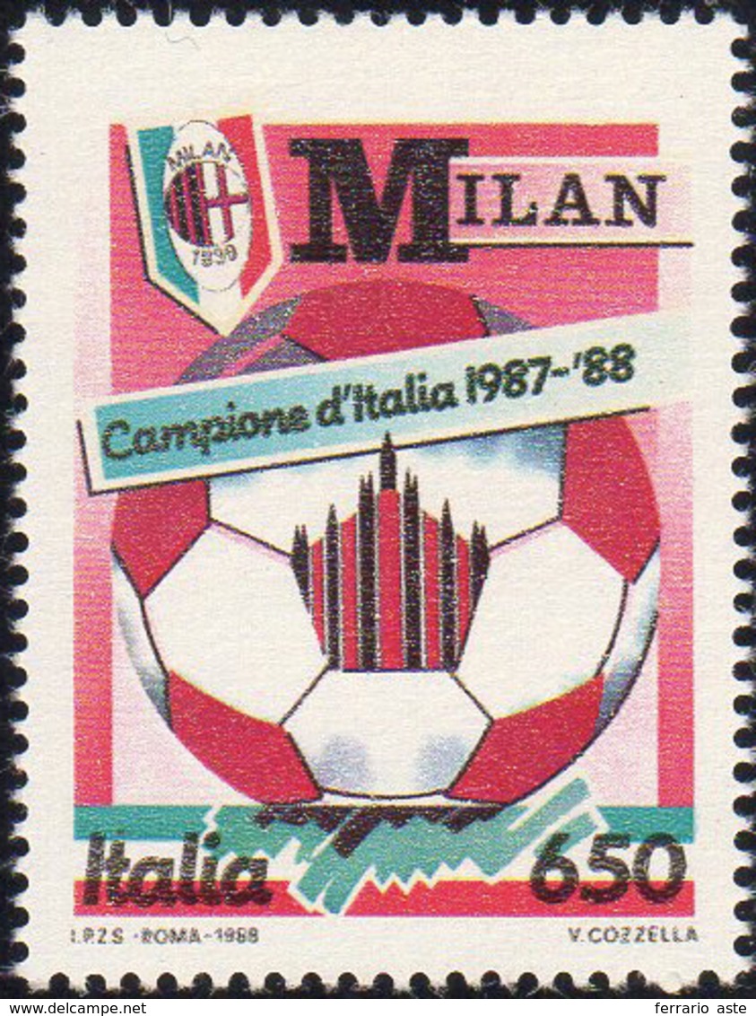 1988 - 650 Lire Milan (1836), Stampa Del Giallo Evanescente, Gomma Integra, Perfetto. Cert. Diena. ... - Andere & Zonder Classificatie