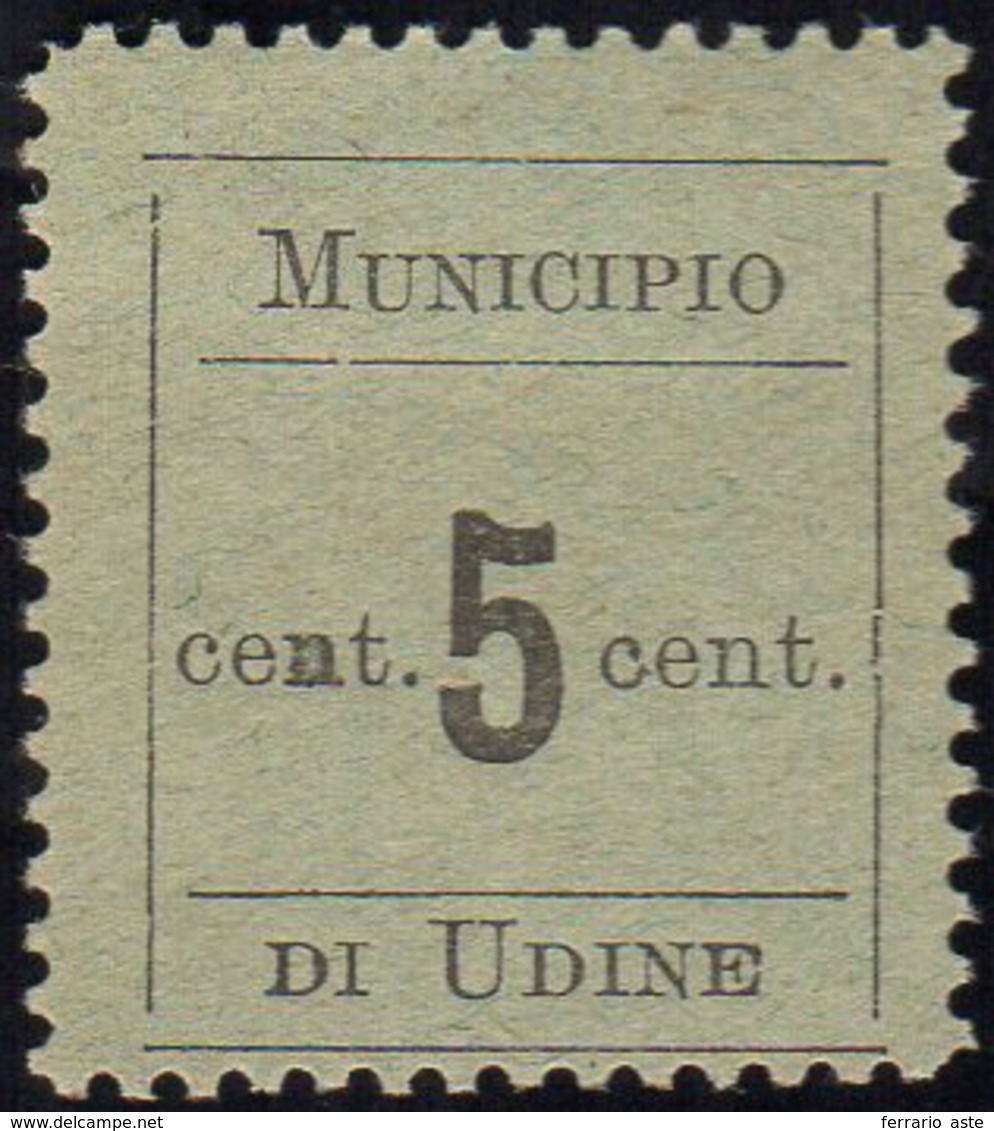 UDINE 1918 - 5 Cent., Dentellato Su Quattro Lati (1a), Gomma Originale, Perfetto. ... - Andere & Zonder Classificatie