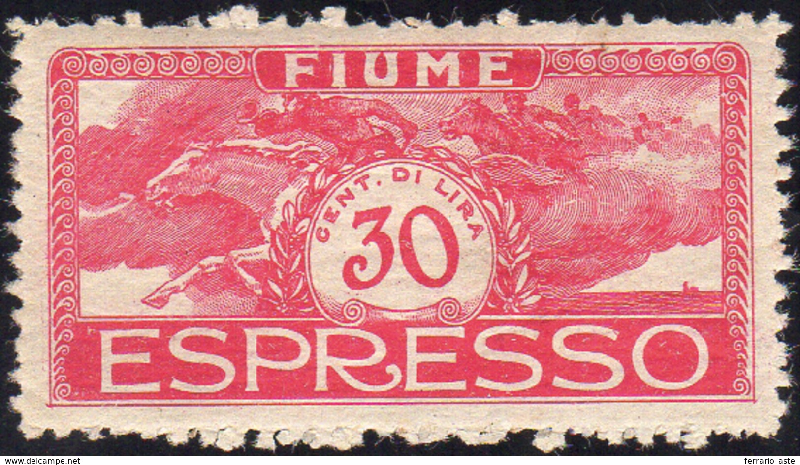 FIUME ESPRESSI 1920 - 30 Cent. Rosa, Non Emesso (E1A), Gomma Integra, Naturale Carenza Di Gomma In U... - Andere & Zonder Classificatie