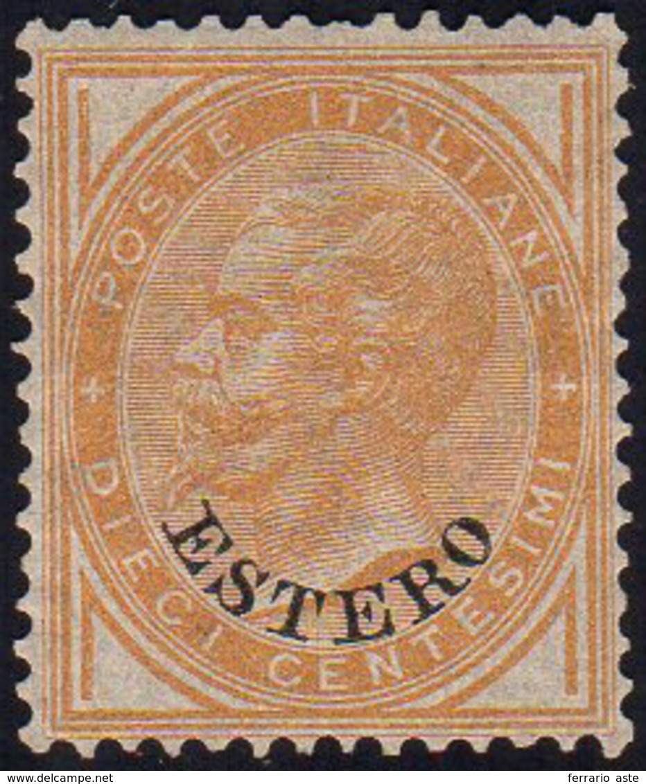 EMISSIONI GENERALI 1878 - 10 Cent. De La Rue Soprastampato (4), Buona Centratura, Senza Gomma, Perfe... - Andere & Zonder Classificatie