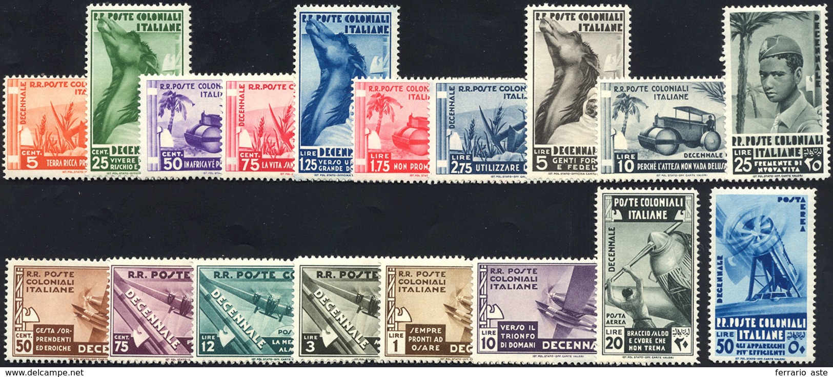 1933 - Marcia Su Roma (32/41+A), Gomma Integra, Perfetti. ... - General Issues