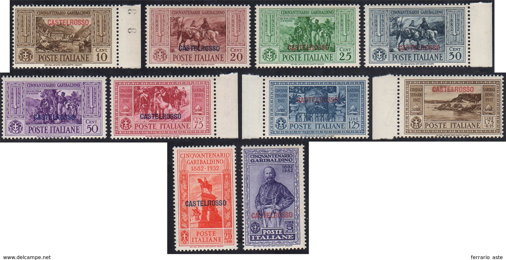 1932 - Garibaldi (30/39), Gomma Integra, Perfetti. ... - Castelrosso