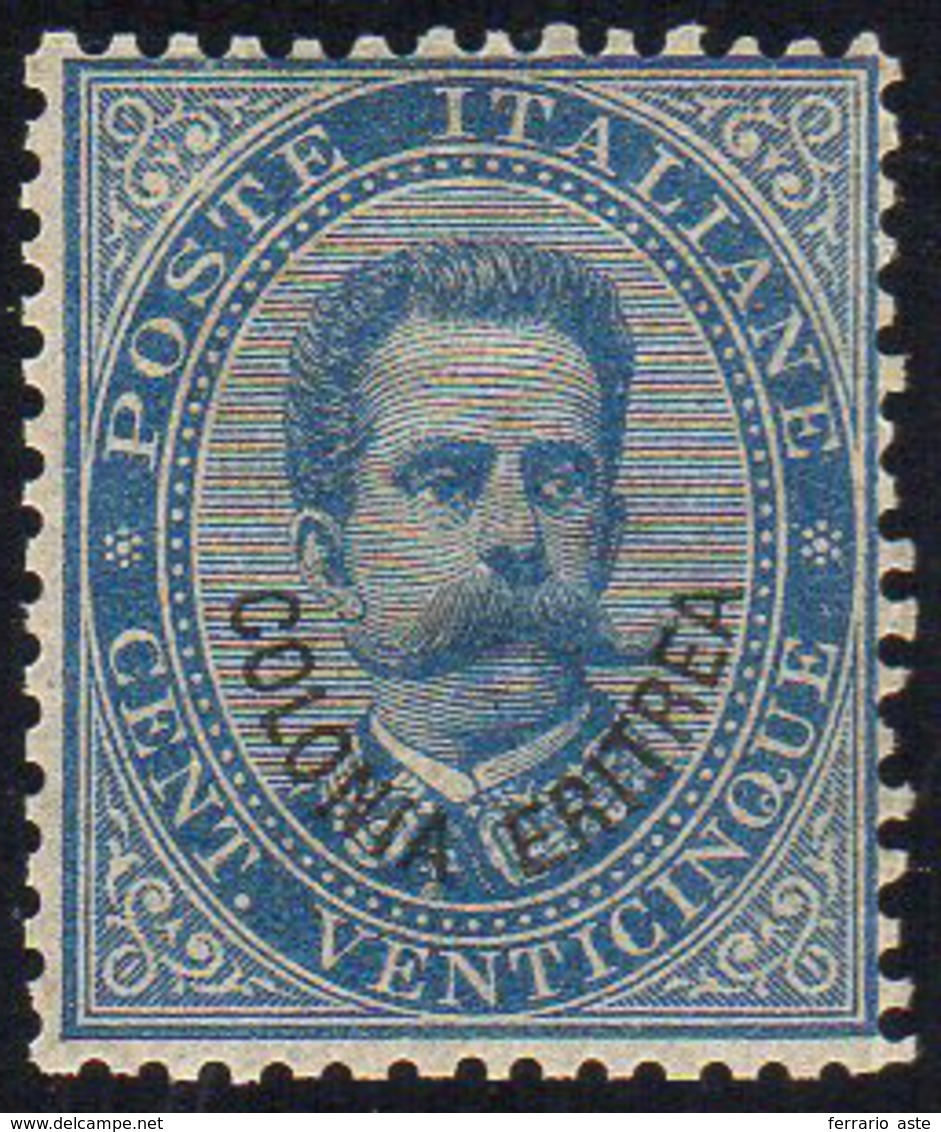 1893 - 25 Cent. Soprastampato (6), Discreta Centratura, Gomma Integra, Perfetto. Cert. Ferrario. ... - Eritrea