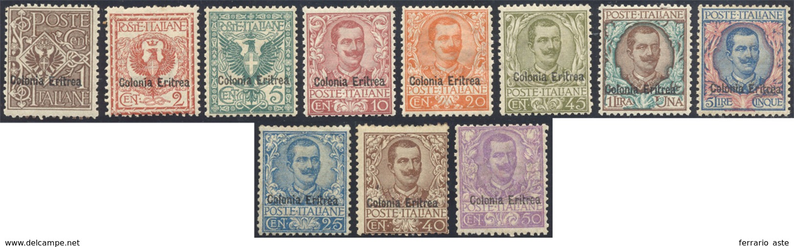 1903 - Floreale (19/29), Gomma Originale, Perfetti. ... - Eritrea