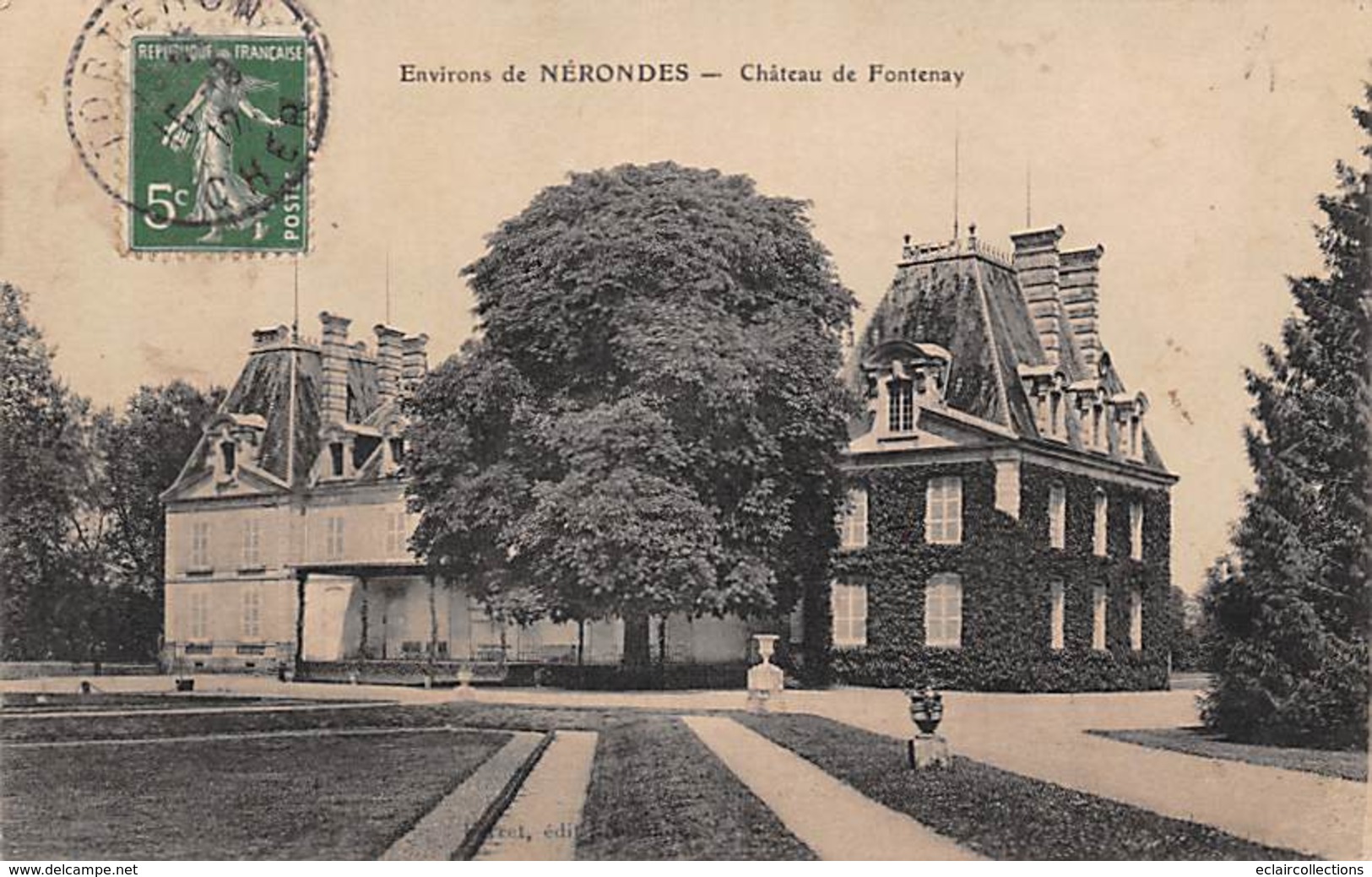 Nérondes      18         Château De Fontenay     (voir Scan) - Nérondes