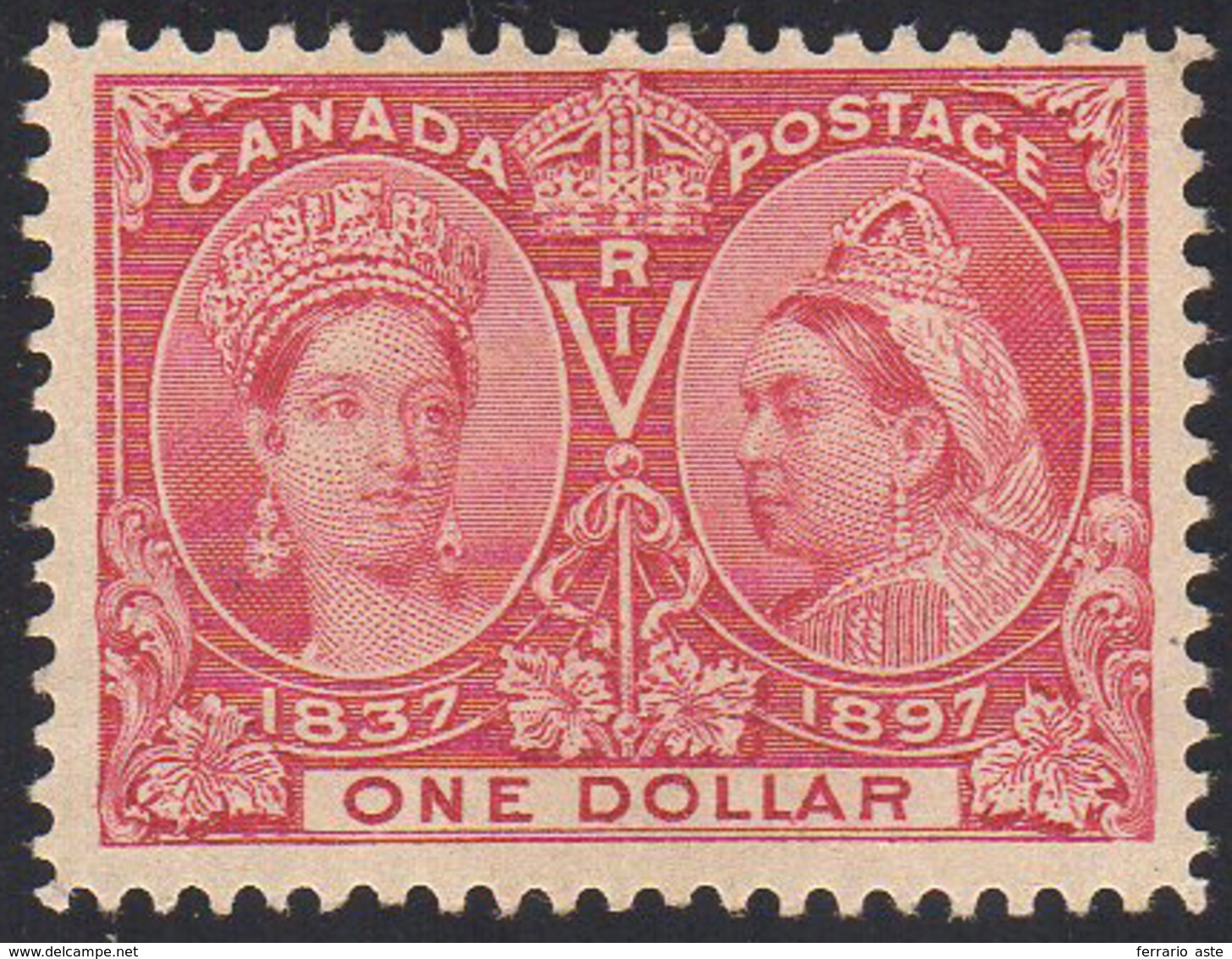 CANADA 1897 - 1 D. Anniversario Del Regno Di Vittoria (49), Gomma Integra, Perfetto, MNH. ... - Andere & Zonder Classificatie