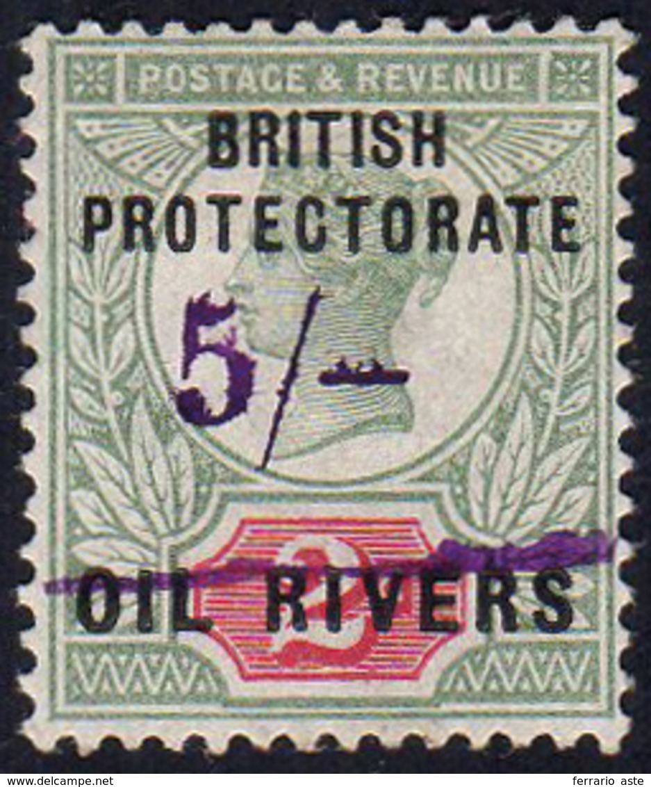 COSTA DEL NIGER PROTETTORATO BRITANNICO 1893 - 5 S. Su 2 P. Soprastampato (Y. N. 15), Gomma Original... - Andere & Zonder Classificatie