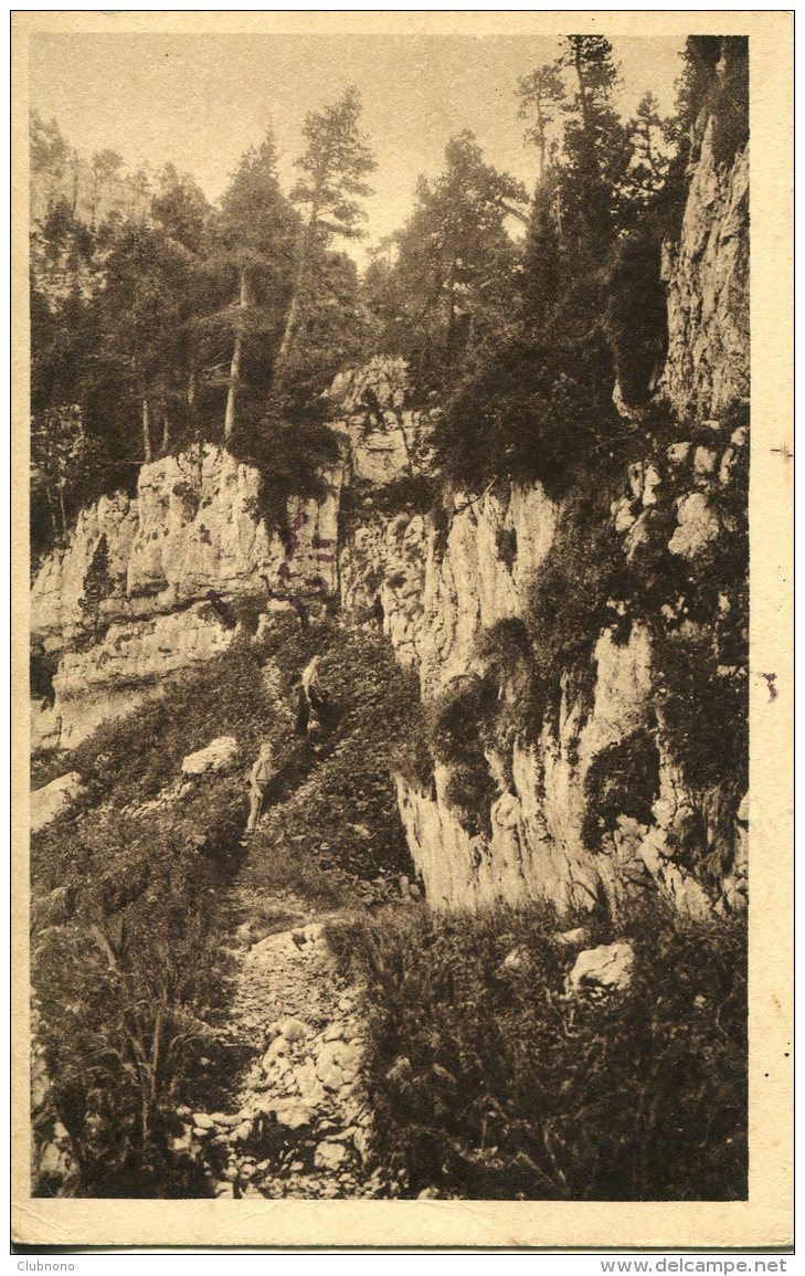 CPA - DENT DE CROLLES - CHEMIN DU TROU DU GLAS - LES CHEMINEES - Autres & Non Classés