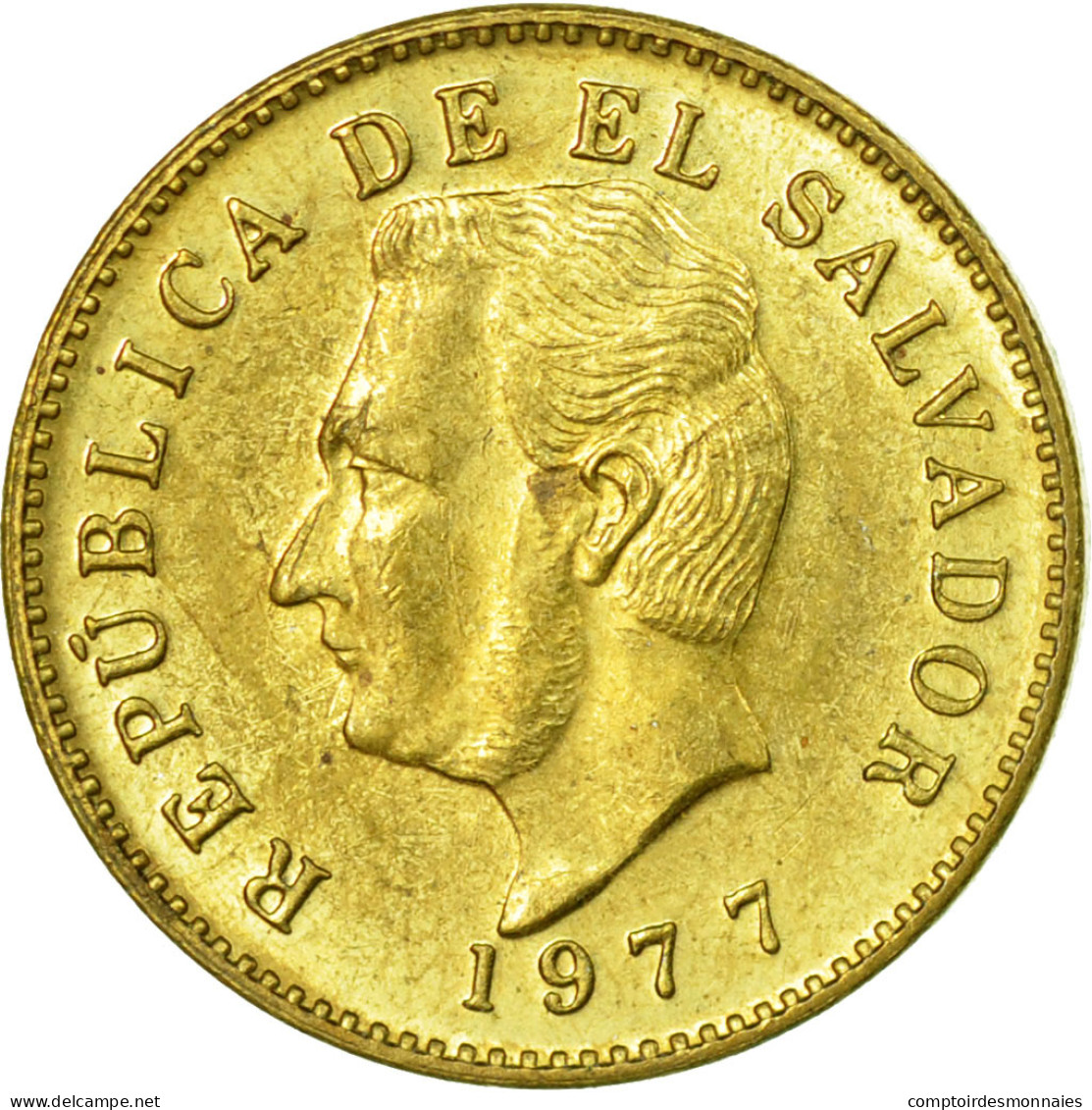 Monnaie, El Salvador, Centavo, 1977, Sherritt, TTB, Laiton, KM:135.2 - Salvador