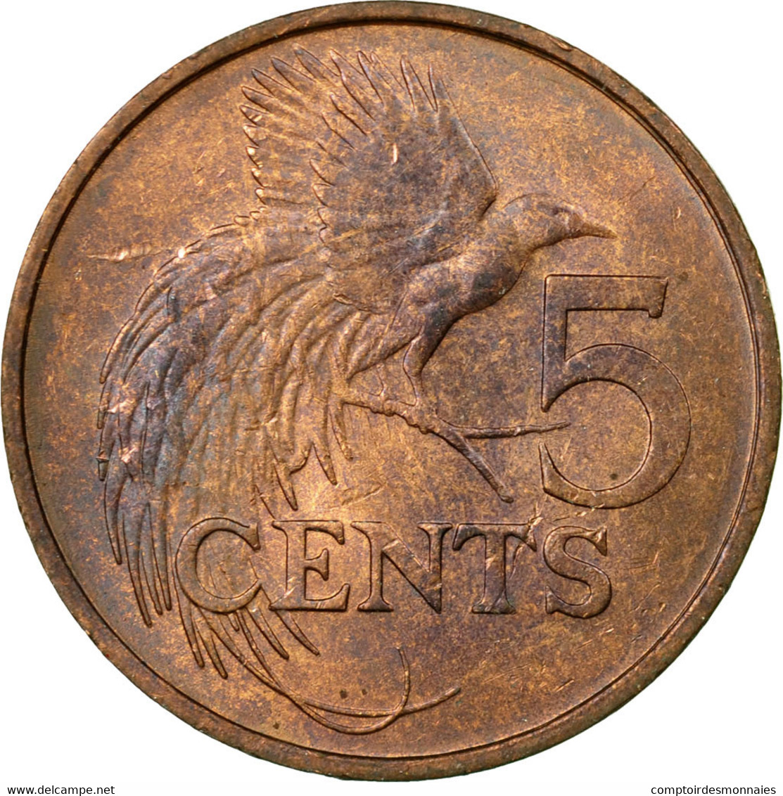 Monnaie, TRINIDAD & TOBAGO, 5 Cents, 1979, Franklin Mint, TTB, Bronze, KM:30 - Trinidad & Tobago