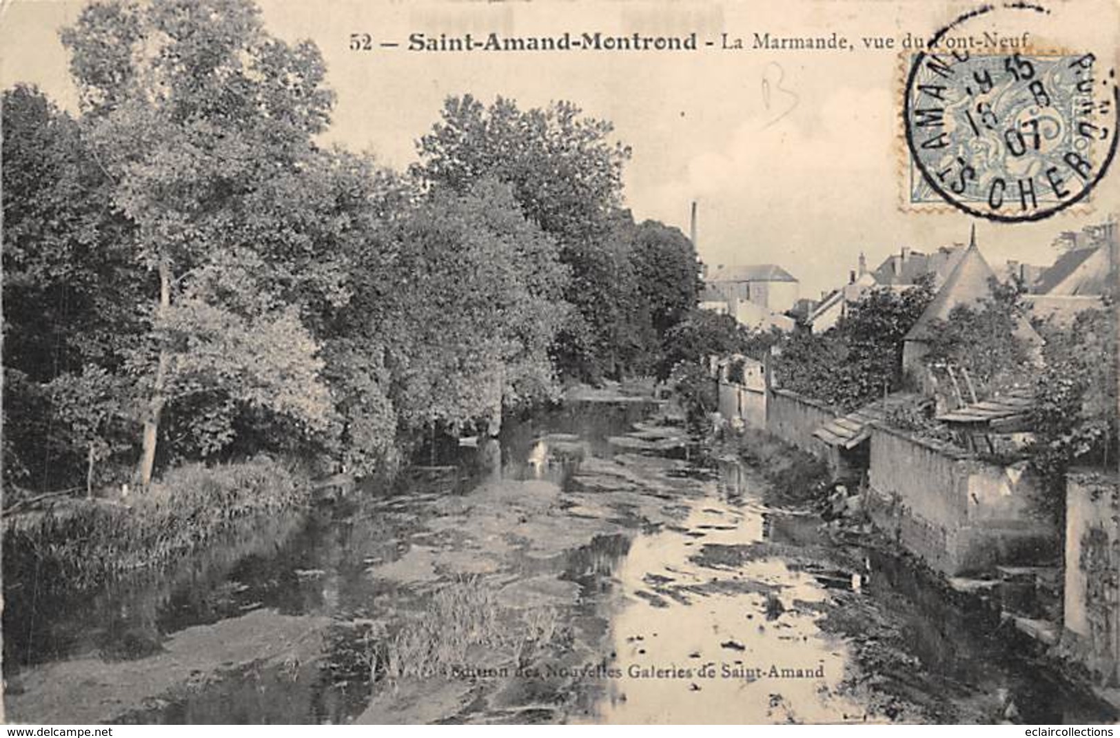 Saint Amand Montrond        18        La Marmande Vue Du Pont Neuf     (voir Scan) - Saint-Amand-Montrond