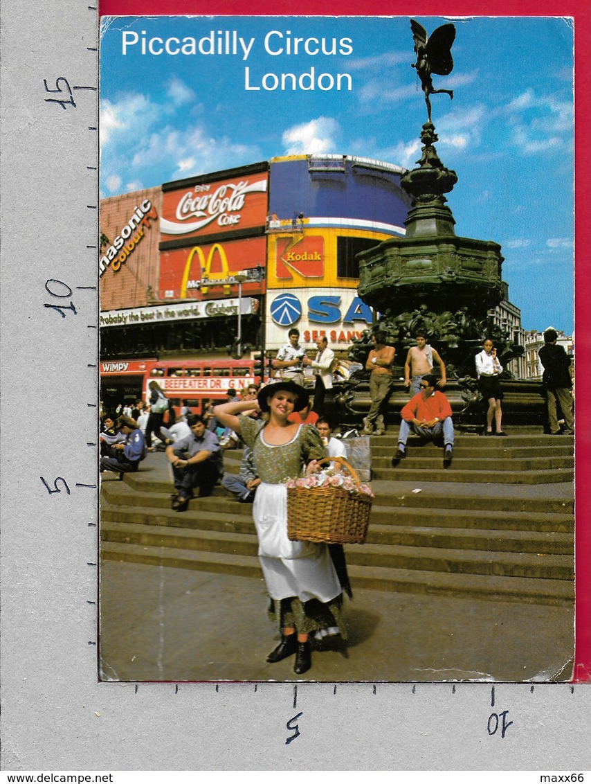 CARTOLINA VG REGNO UNITO - LONDON - Piccadilly Circus - 11 X 16 - ANN. 1989 - Piccadilly Circus