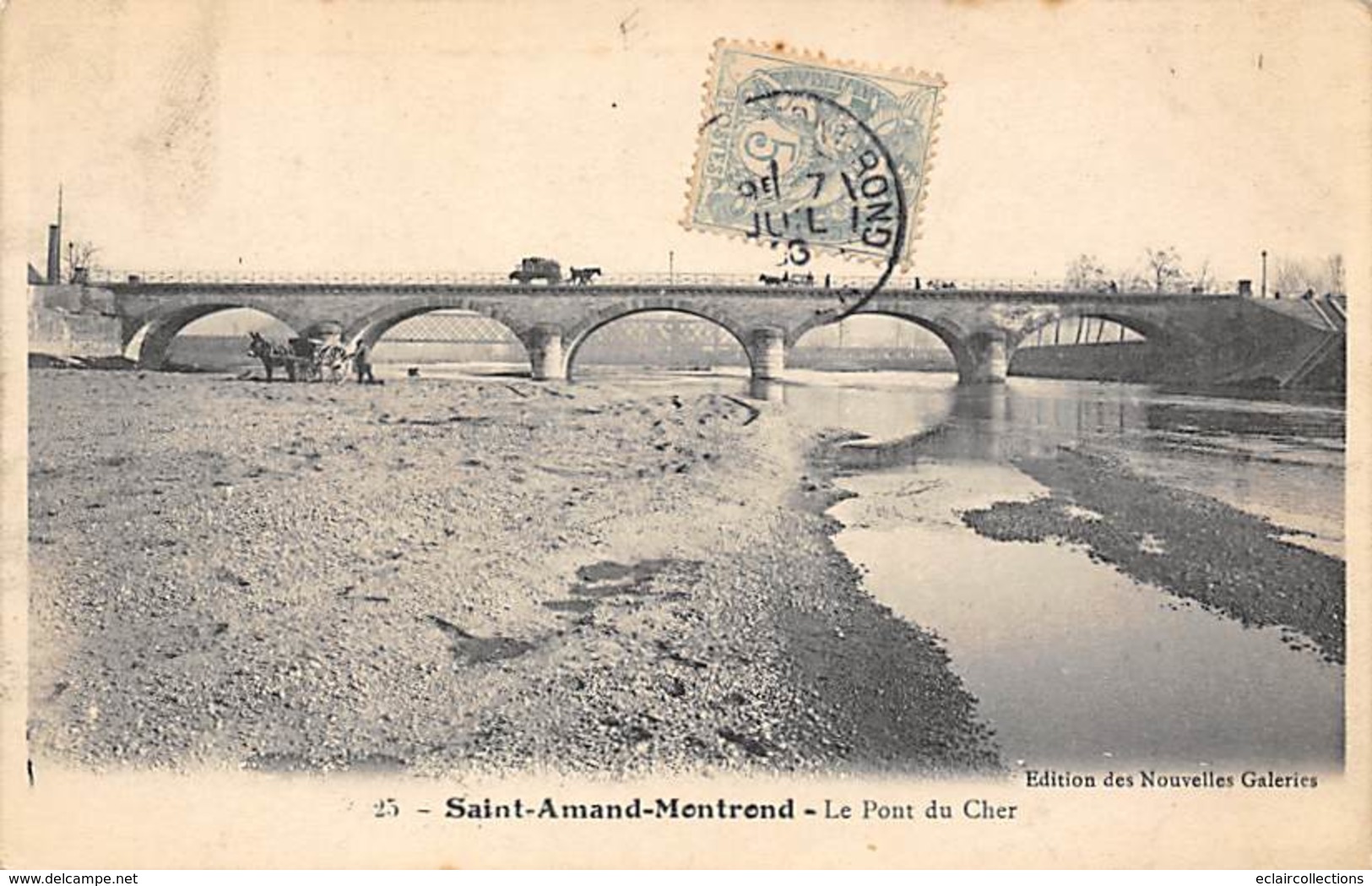 Saint Amand Montrond        18        Le Pont Du Cher     (voir Scan) - Saint-Amand-Montrond