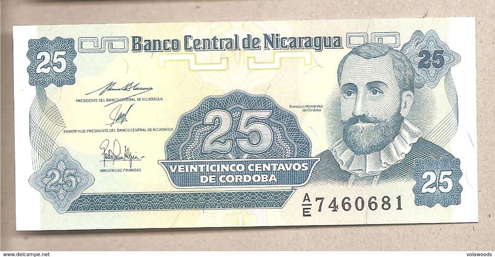 Nicaragua - Banconota Non Circolata FdS Da 25 Centesimi P-170a.2 - 1991 #19 - Nicaragua