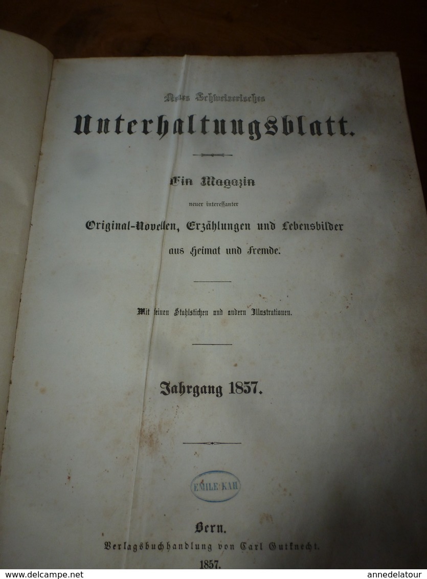 1857  Deutsches Buch  (Livre Allemand ) - Old Books