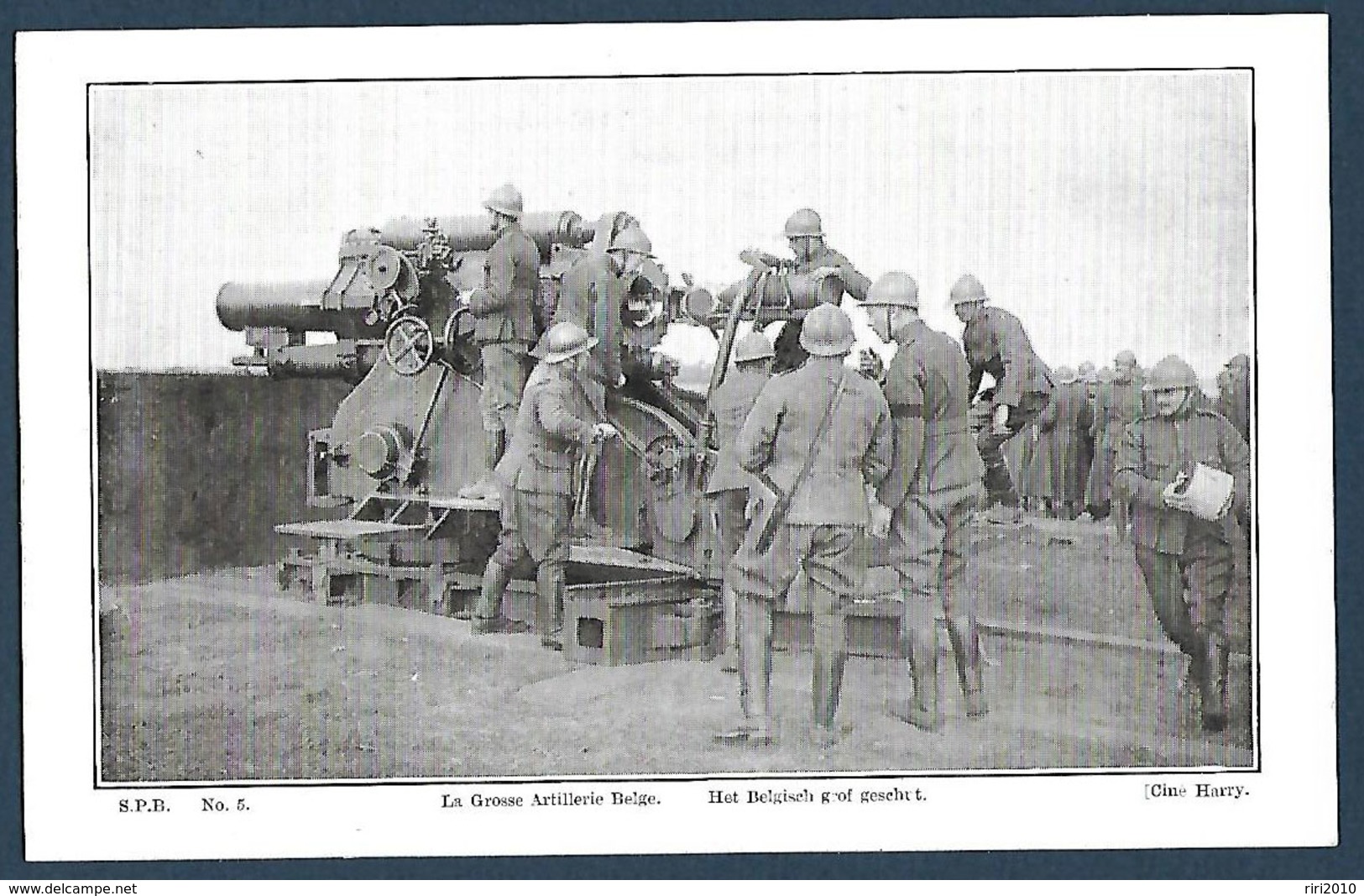 SPB N°5  La Grosse Artillerie Belge - Weltkrieg 1914-18