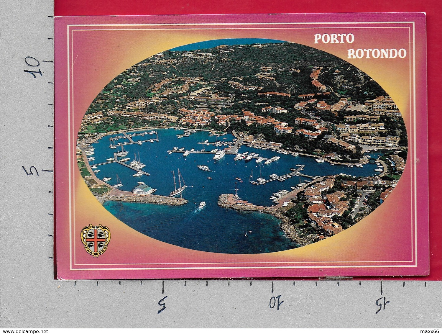 CARTOLINA VG ITALIA - SARDEGNA - PORTO ROTONDO - Panorama - 11 X 16 - ANN. 1995 - Olbia