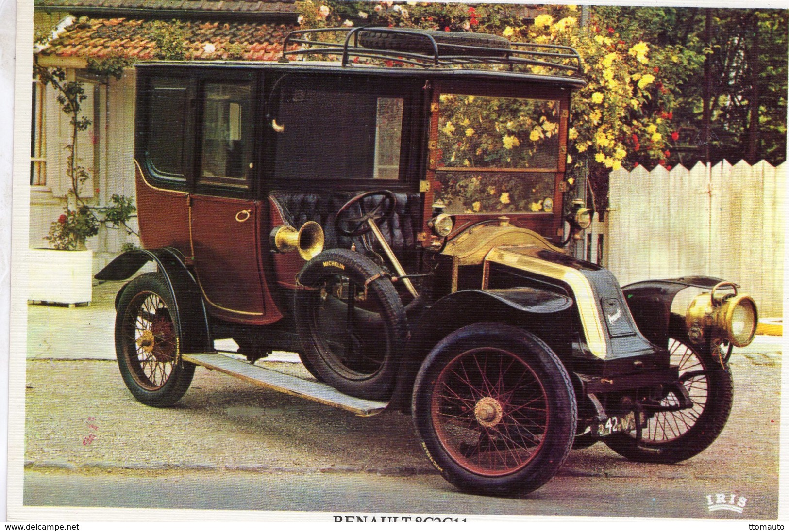 Renault 8C2C11   (1908)  -  Carte Postale Pub. Trophirès - PKW