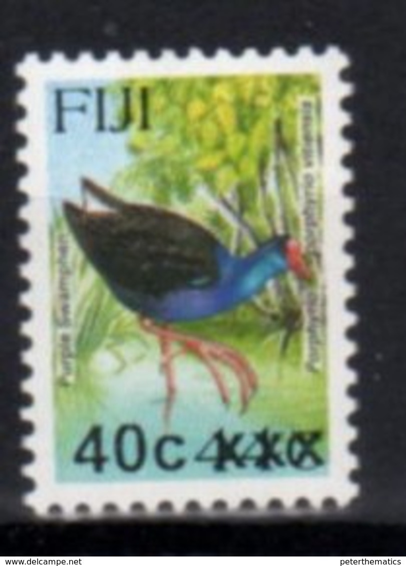 FIJI, MNH, BIRDS, OVERPRINTS, 40c ON 44c - Other & Unclassified
