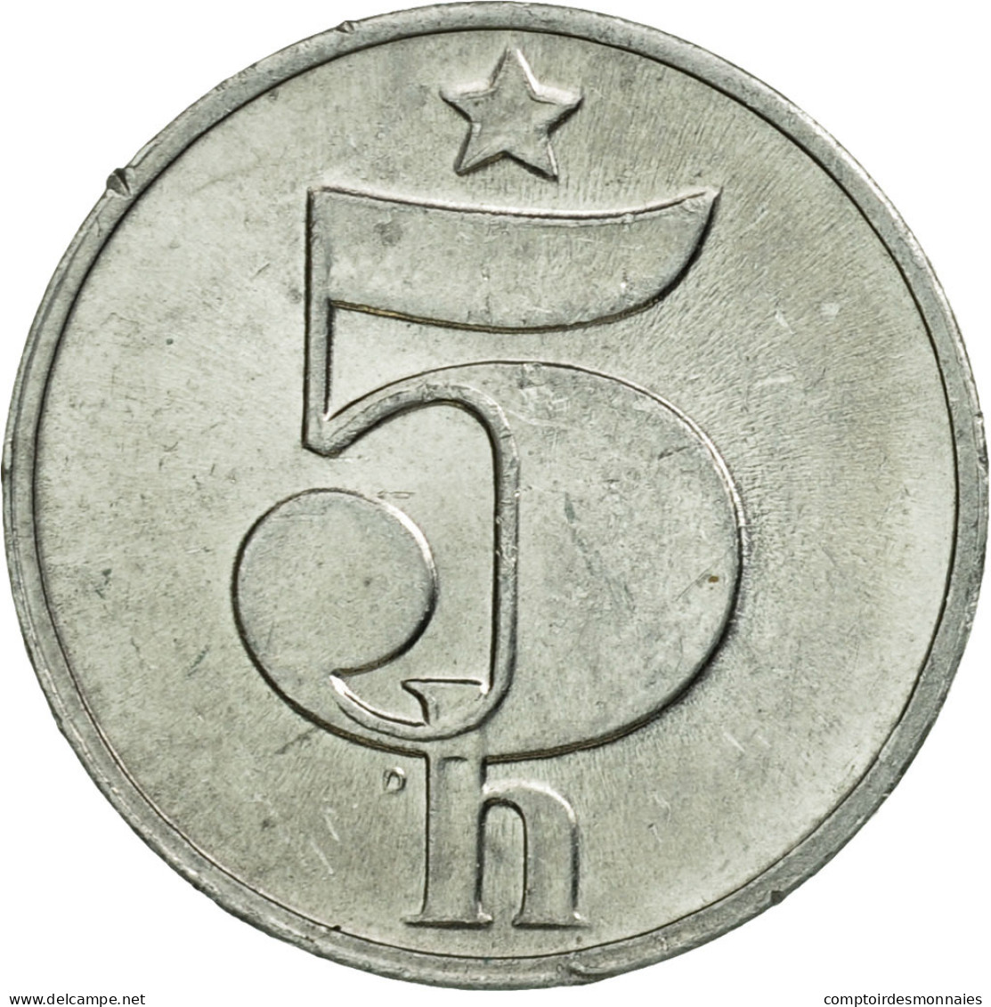 Monnaie, Tchécoslovaquie, 5 Haleru, 1979, SUP, Aluminium, KM:86 - Cecoslovacchia