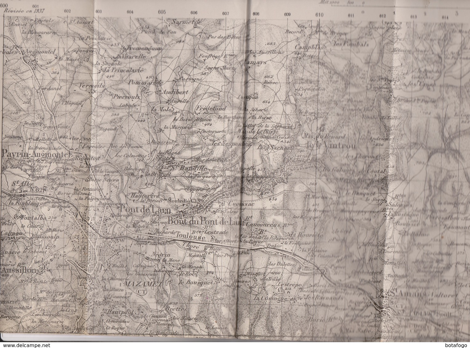 CARTE TOPOGRAPHIQUE CASTRES   ET ENVIRONS, - Topographical Maps