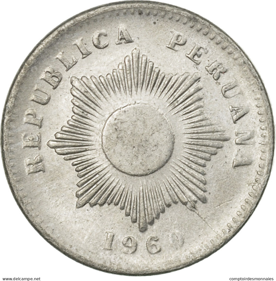 Monnaie, Pérou, Centavo, 1960, Lima, TB+, Zinc, KM:227 - Pérou