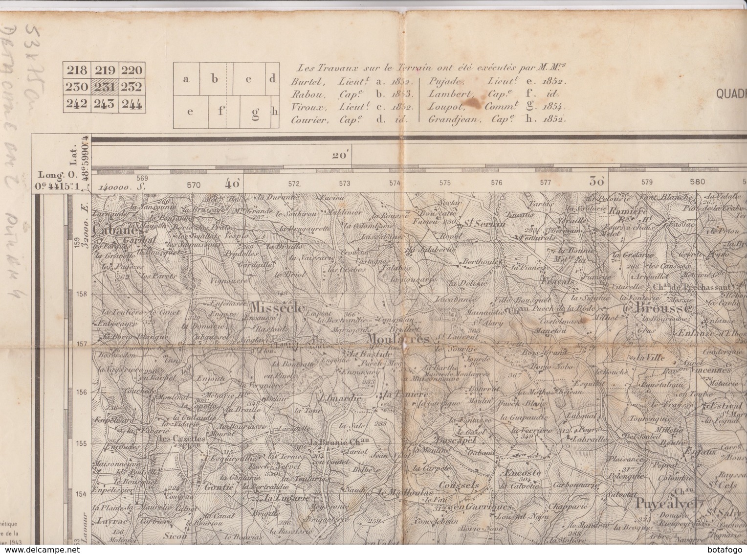 CARTE TOPOGRAPHIQUE CASTRES   ET ENVIRONS, - Cartes Topographiques