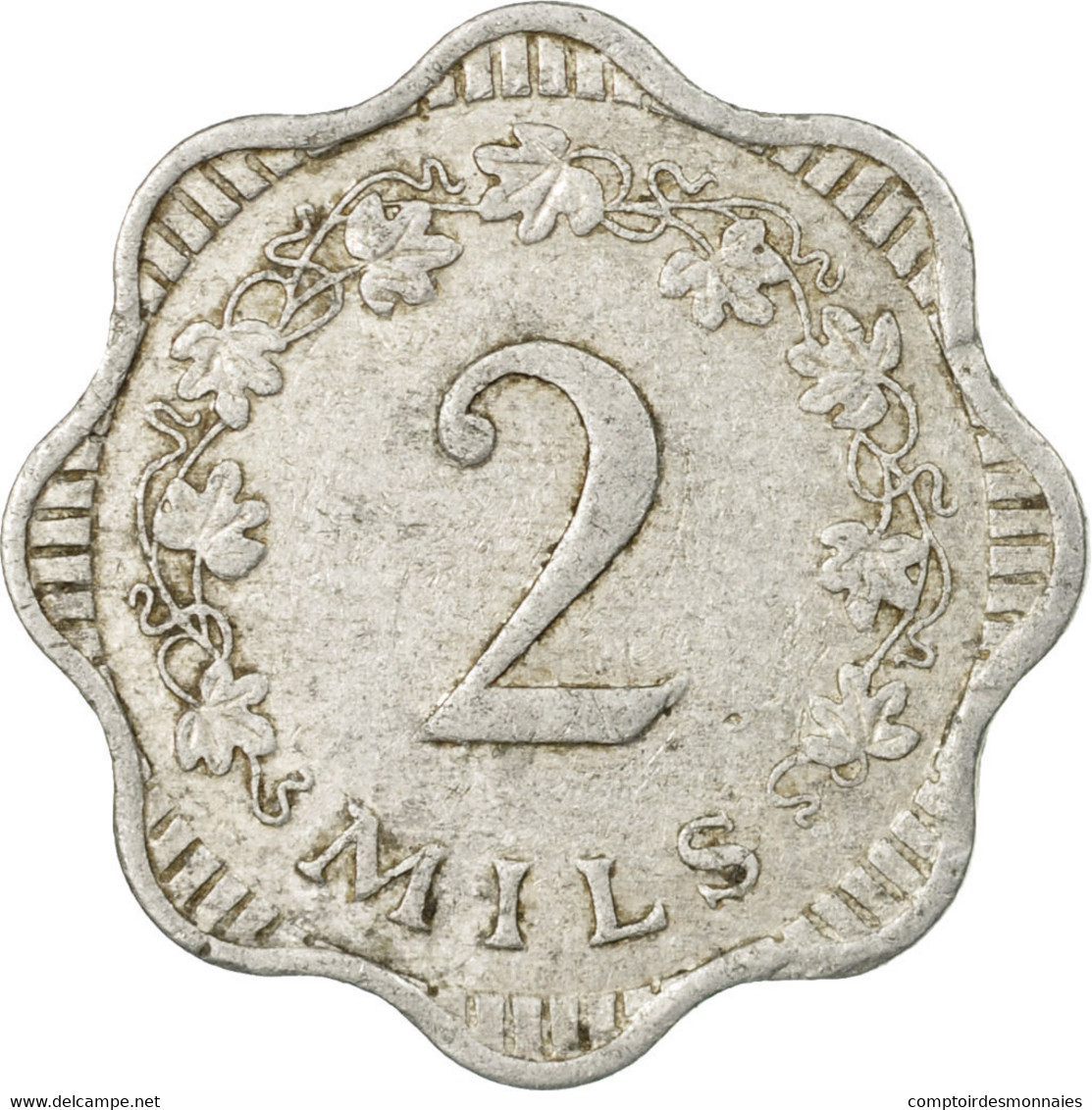 Monnaie, Malte, 2 Mils, 1972, British Royal Mint, TB, Aluminium, KM:5 - Malte