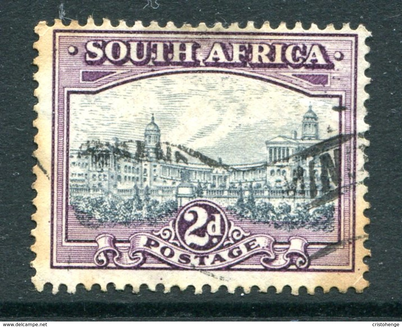 South Africa 1933-48 SUID-AFRIKA Hyphenated - 2d Union Buildings - Grey & Dull Purple - Used (SG 58a) - Used Stamps